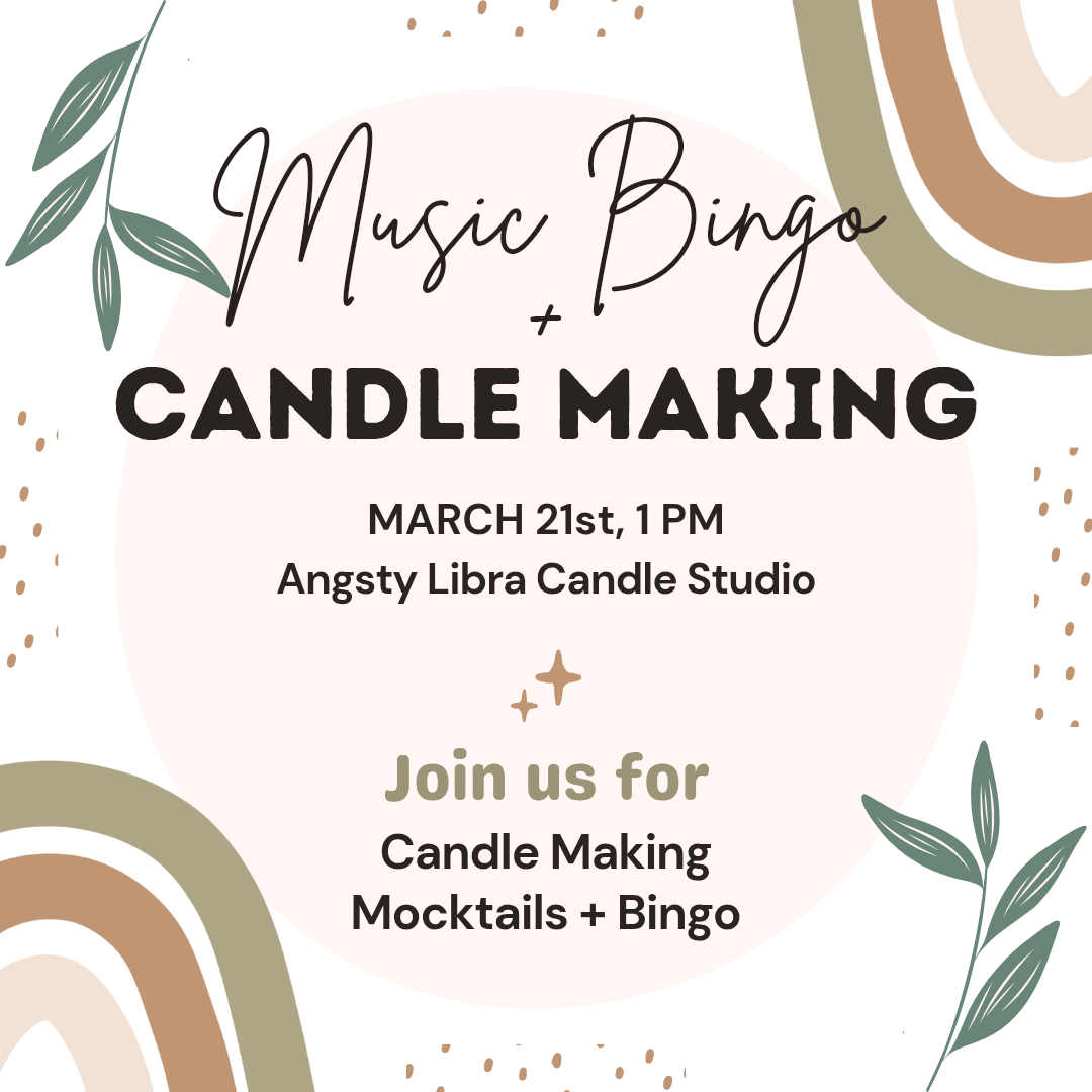 CANDLES & BINGO MARCH 21ST @1pm