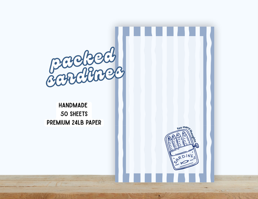 Packed Sardines Notepad